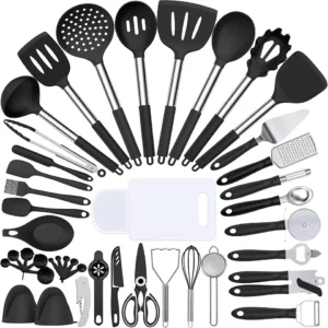 Complete 43-Piece Silicone Kitchenware Set