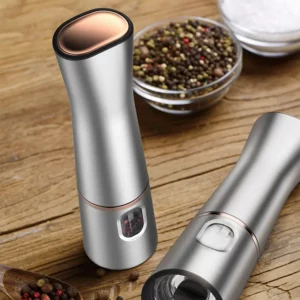 New Stainless Steel Electric Spice Mill Set